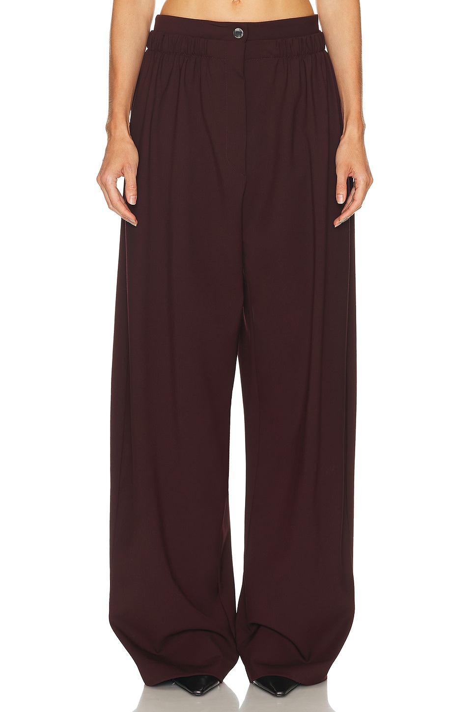 Image 1 of Sportmax Quito Long Trouser in Wine