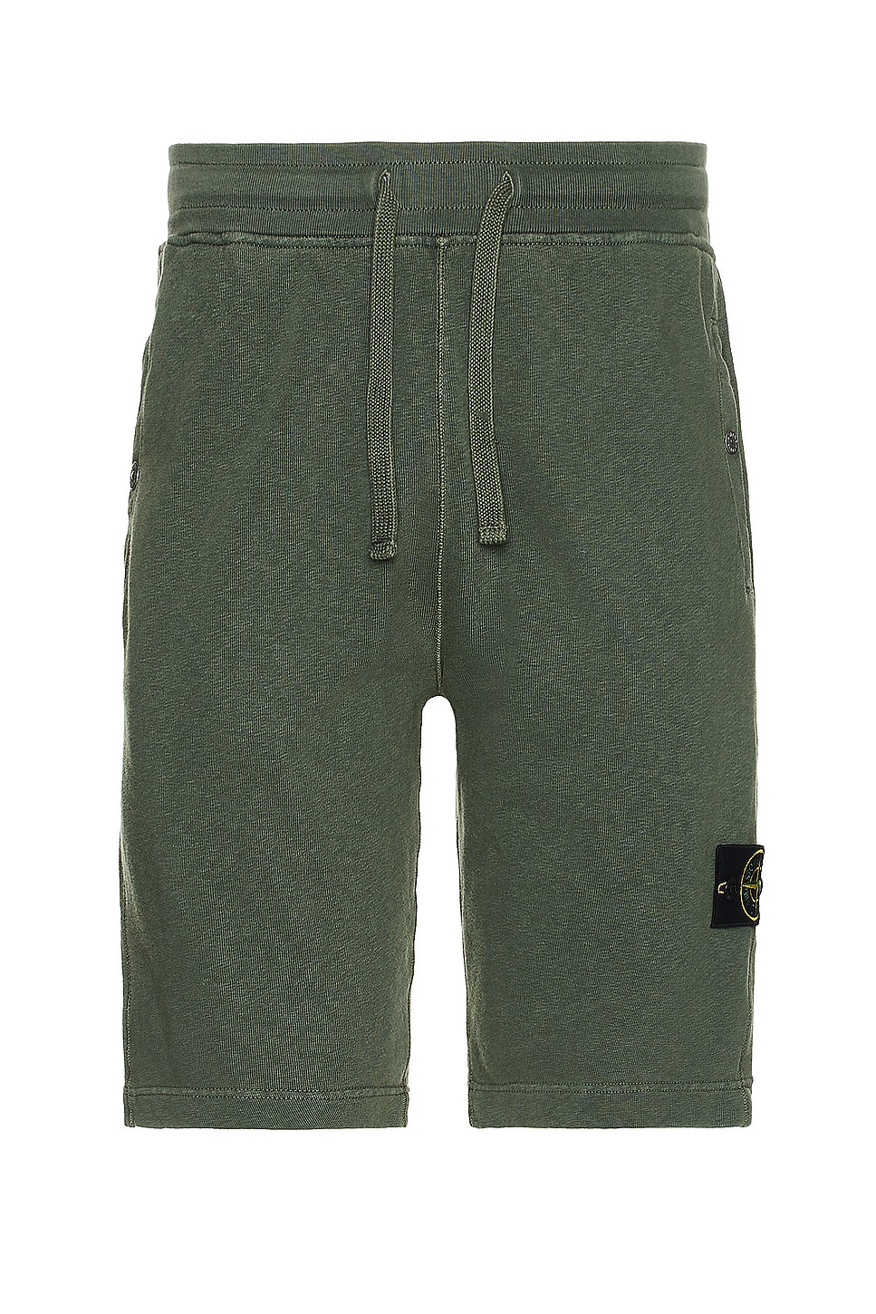 Image 1 of Stone Island Fleece Shorts in Musk