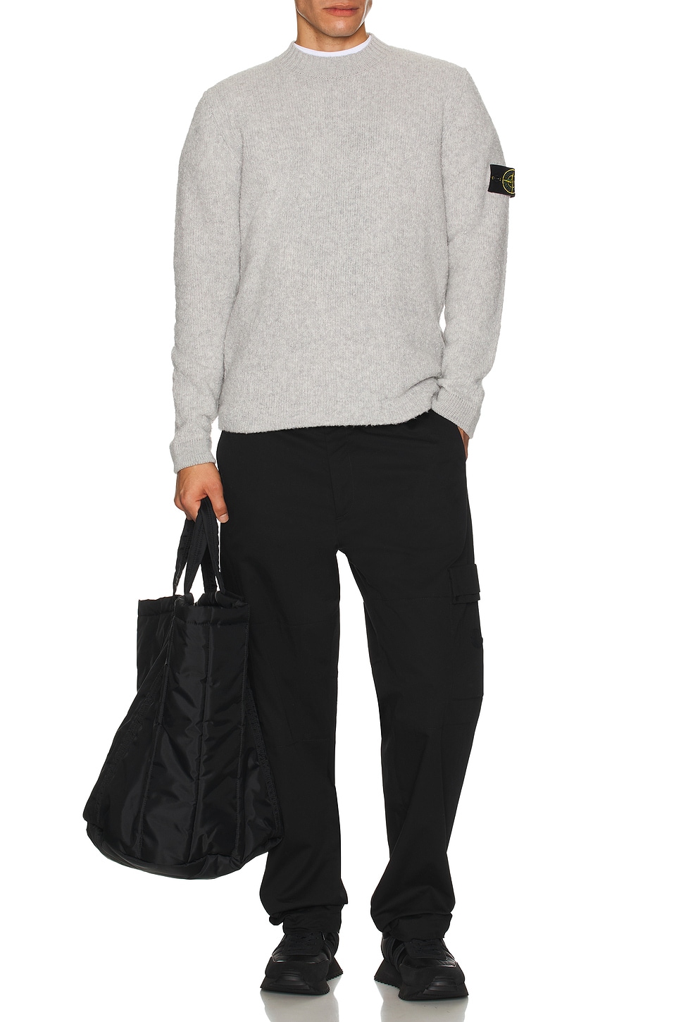 Image 1 of Stone Island Sweater in Melange Grey