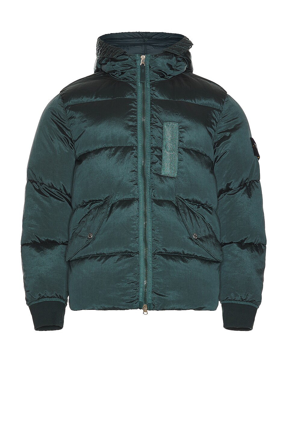 Image 1 of Stone Island Hooded Down Jacket in Petrol