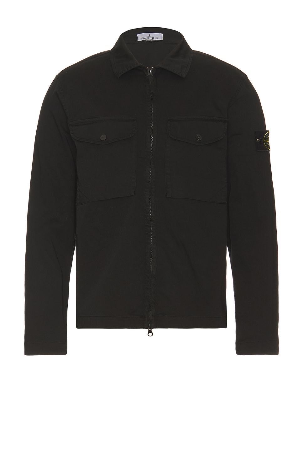 Image 1 of Stone Island Garment Dyed Overshirt in Black