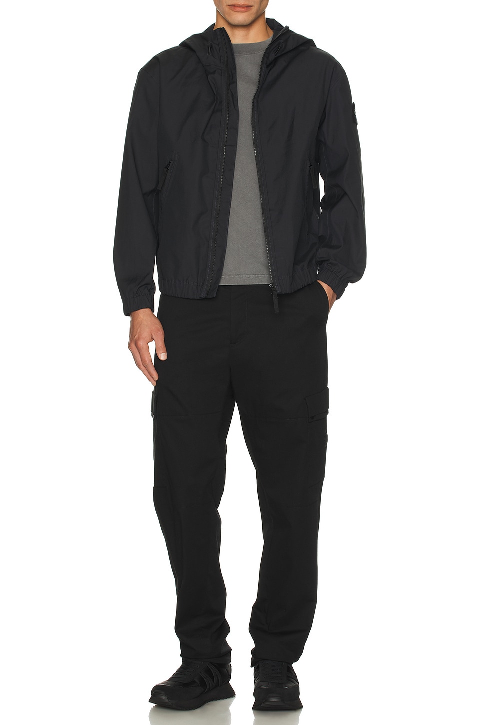 Image 1 of Stone Island Windbreaker Jacket in Navy Blue