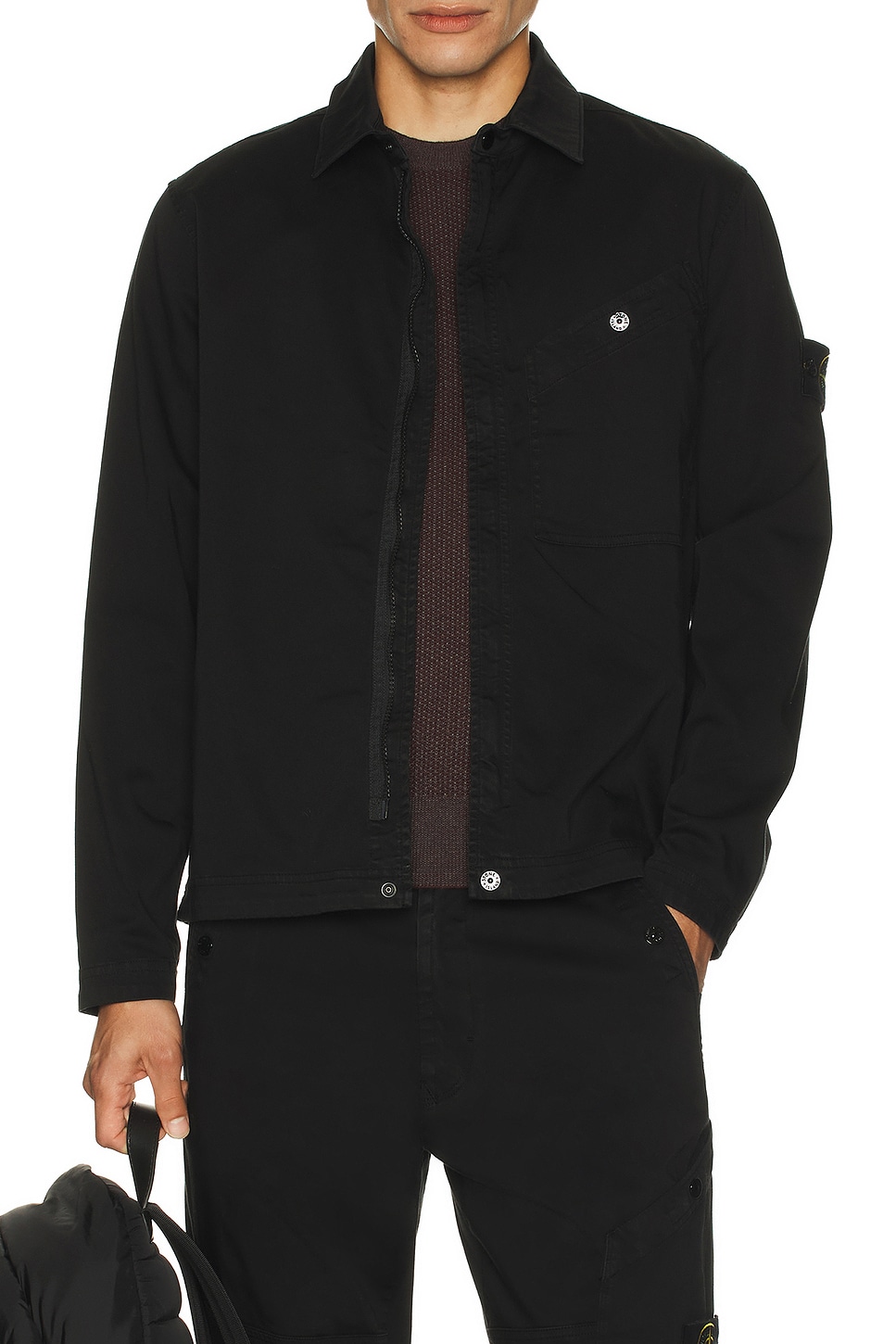Image 3 of Stone Island Overshirt in Black