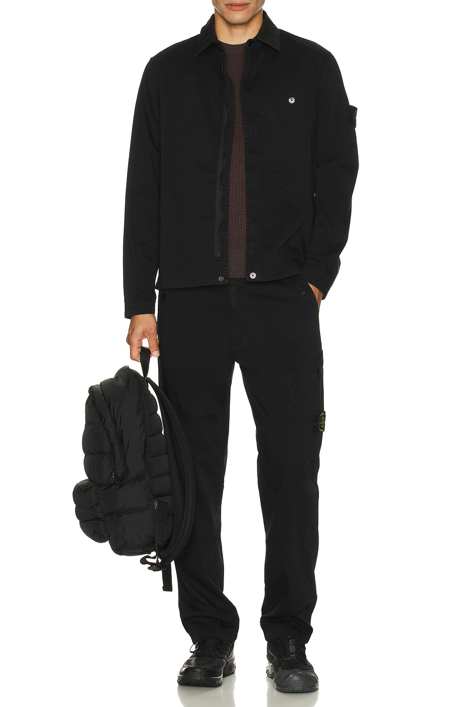 Image 4 of Stone Island Overshirt in Black