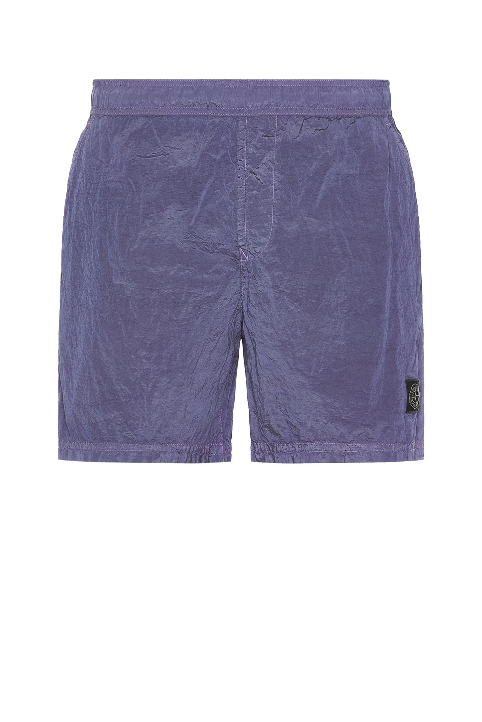 Nylon Metal Swim Short in Purple