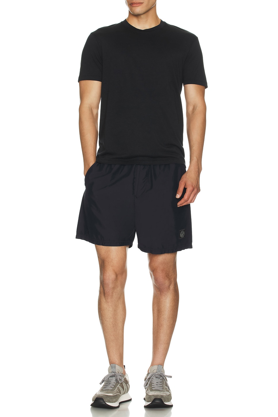 Image 1 of Stone Island Mid Length Swim Trunk in Navy Blue