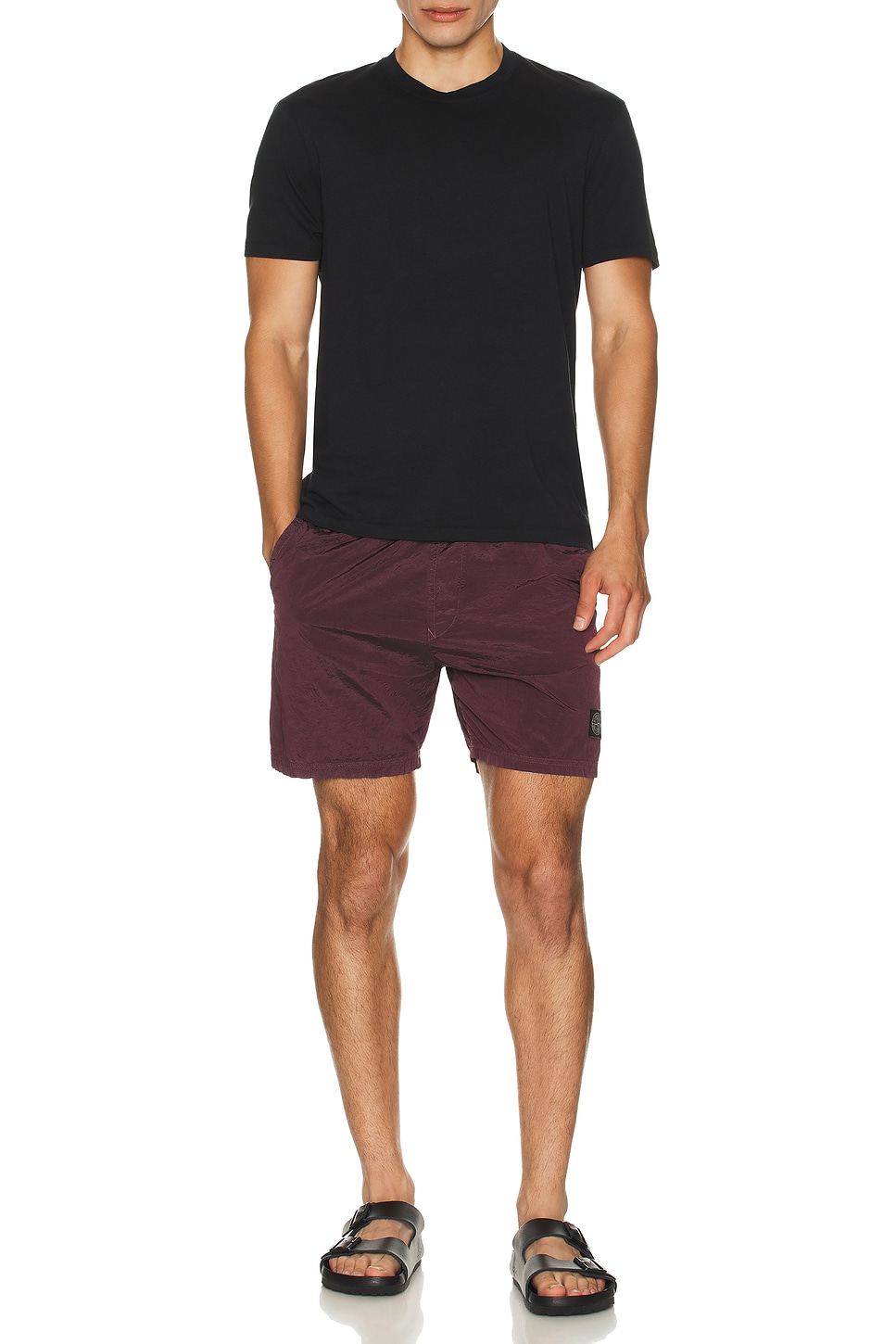 Image 1 of Stone Island Swim Short in Amaranth