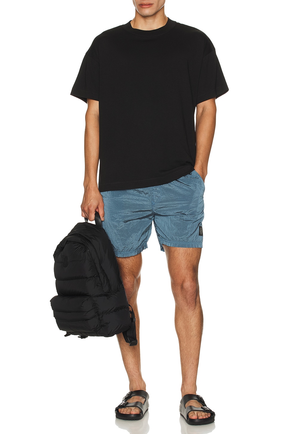 Image 1 of Stone Island Swim Short in Blue Acciaio