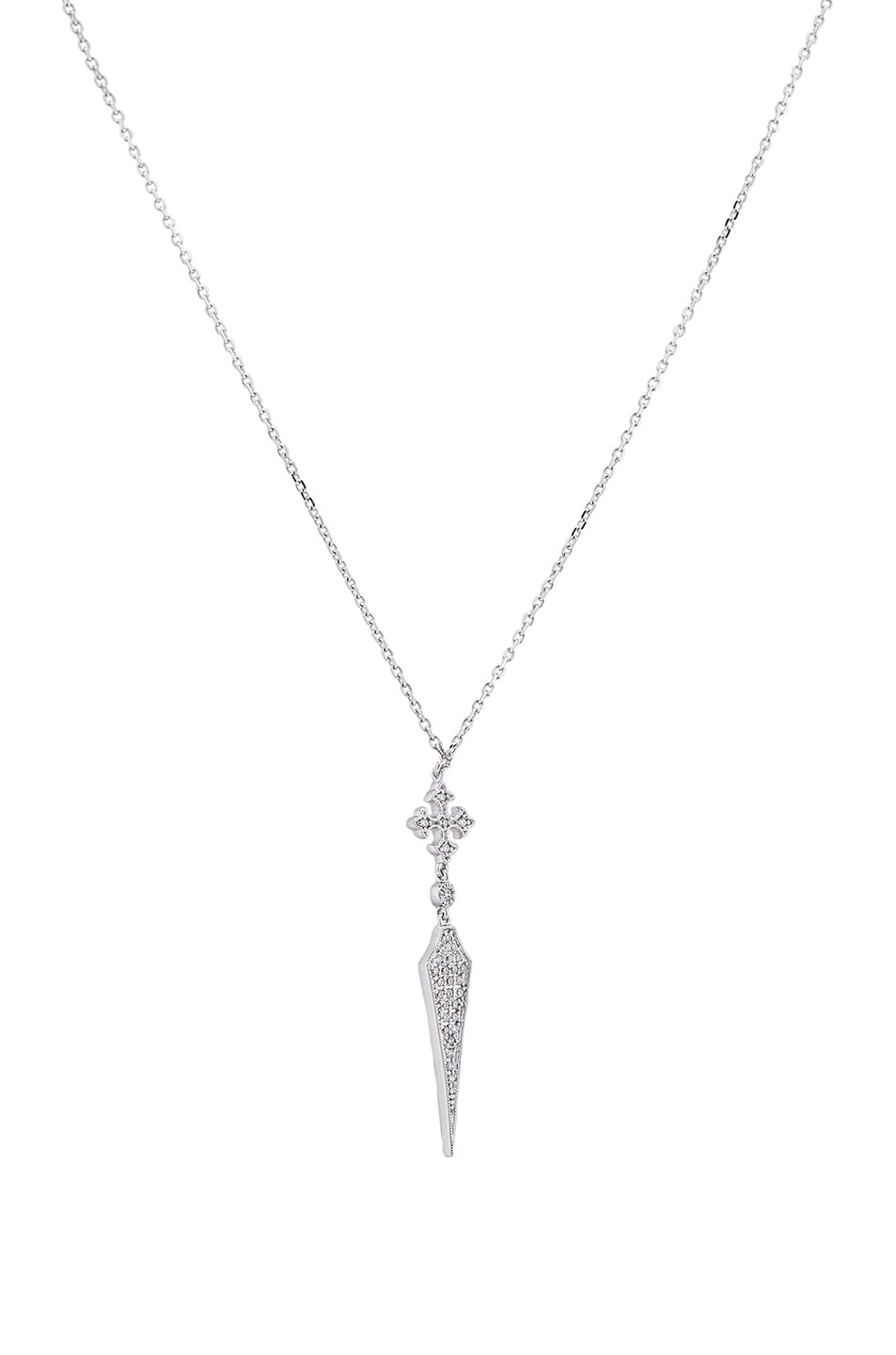 Image 1 of Stone Paris Passion Long Necklace in White Gold