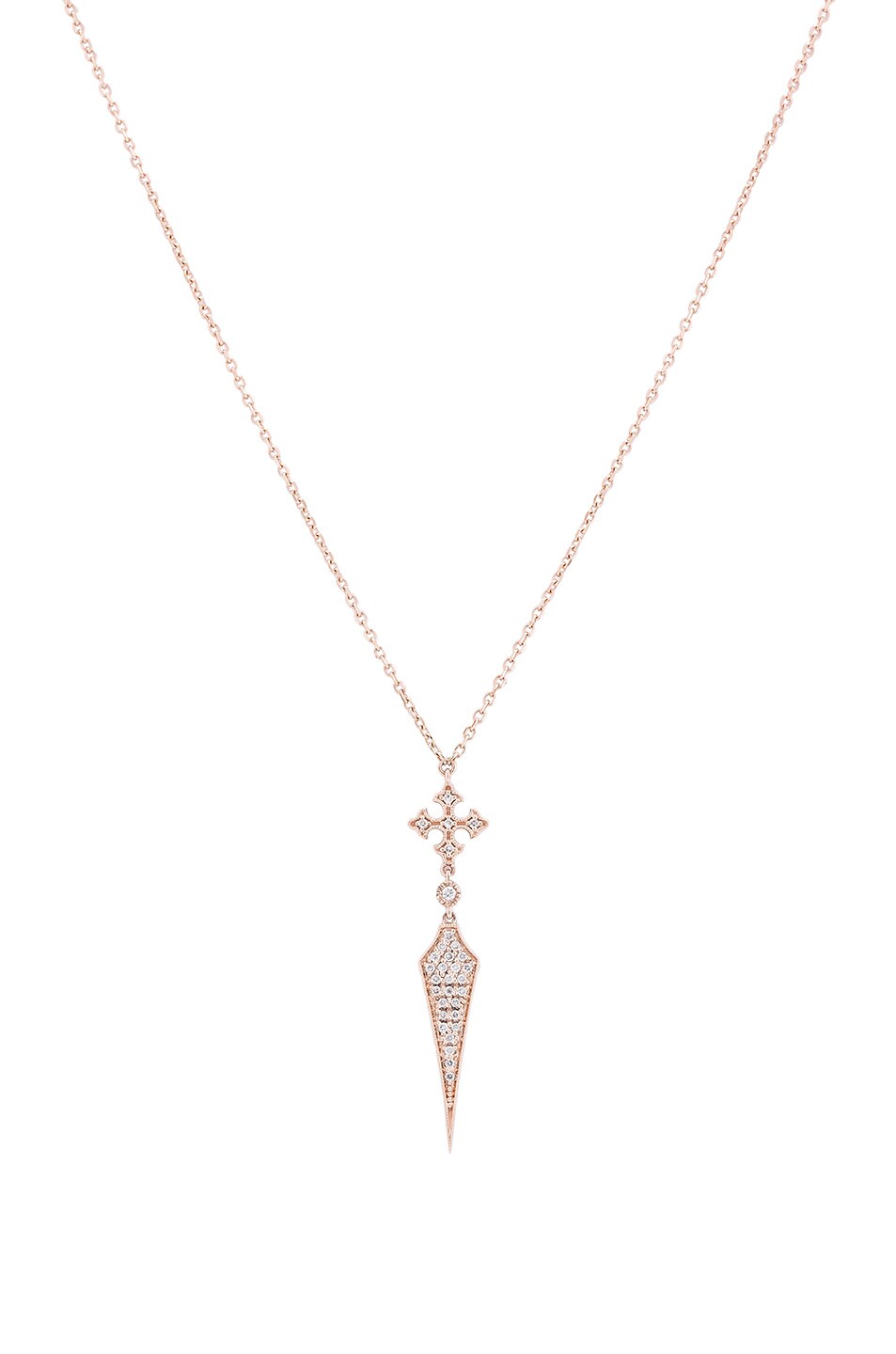 Image 1 of Stone Paris Passion Long Necklace in Pink Gold