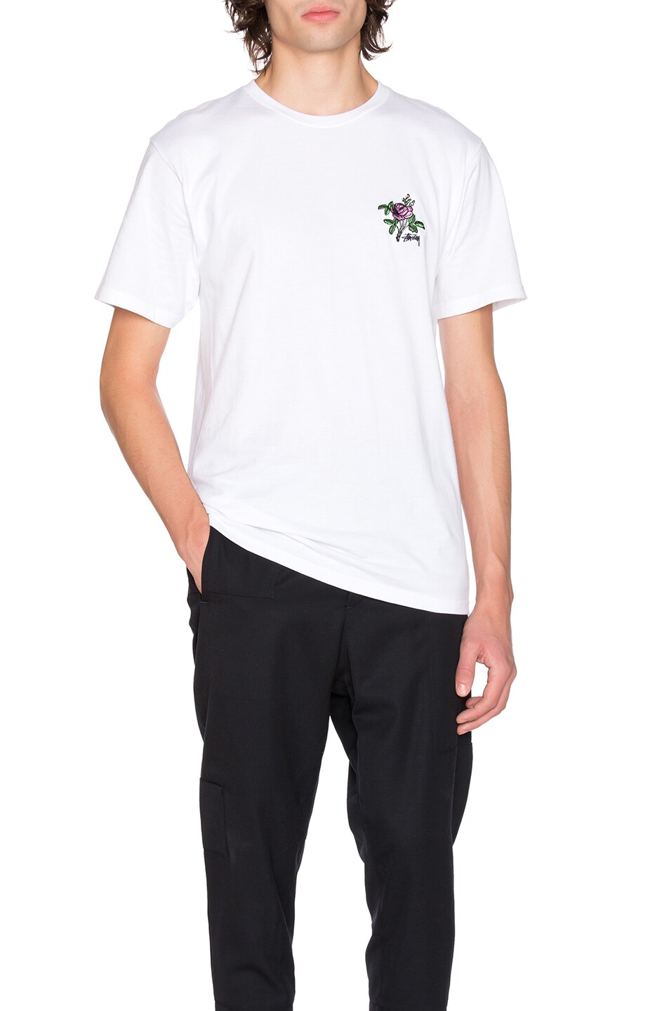Image 1 of Stussy Rose Tee in White