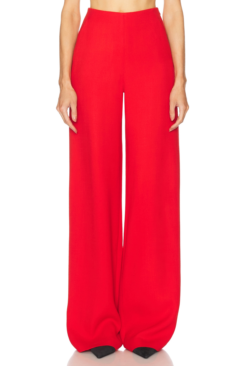 Wide Leg Pant in Red