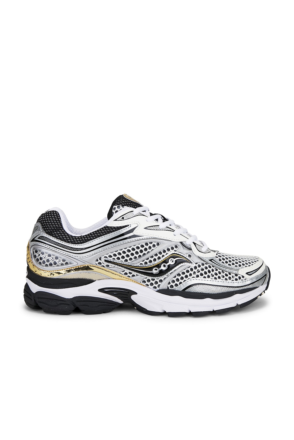Image 1 of Saucony Progrid Omni 9 in Silver & Gold