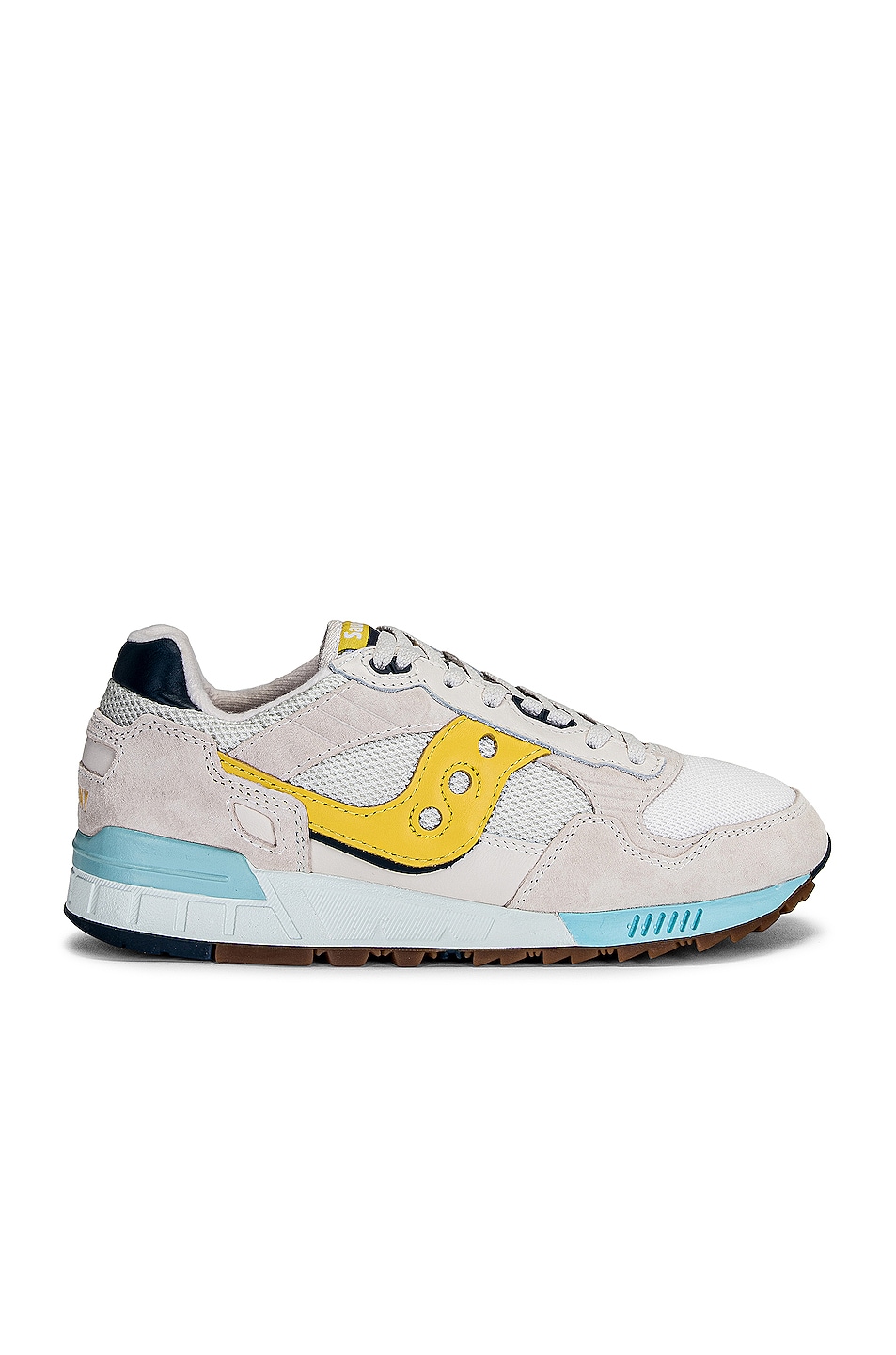 Image 1 of Saucony Shadow 5000 in White & Yellow