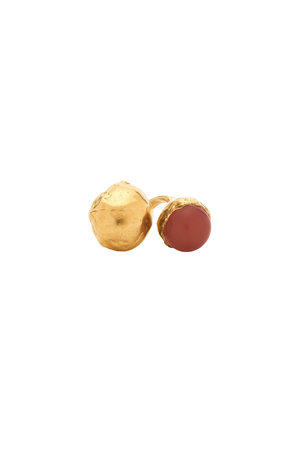 Image 1 of Simuero Guinda Cherry Ring in Gold & Red