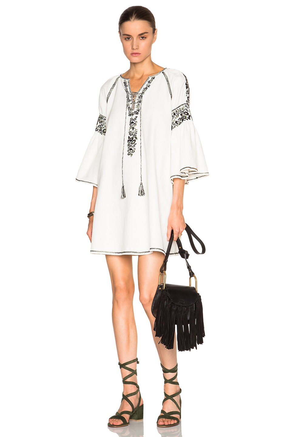 Image 1 of SUNO FWRD Exclusive Embroidered Tunic in Ivory