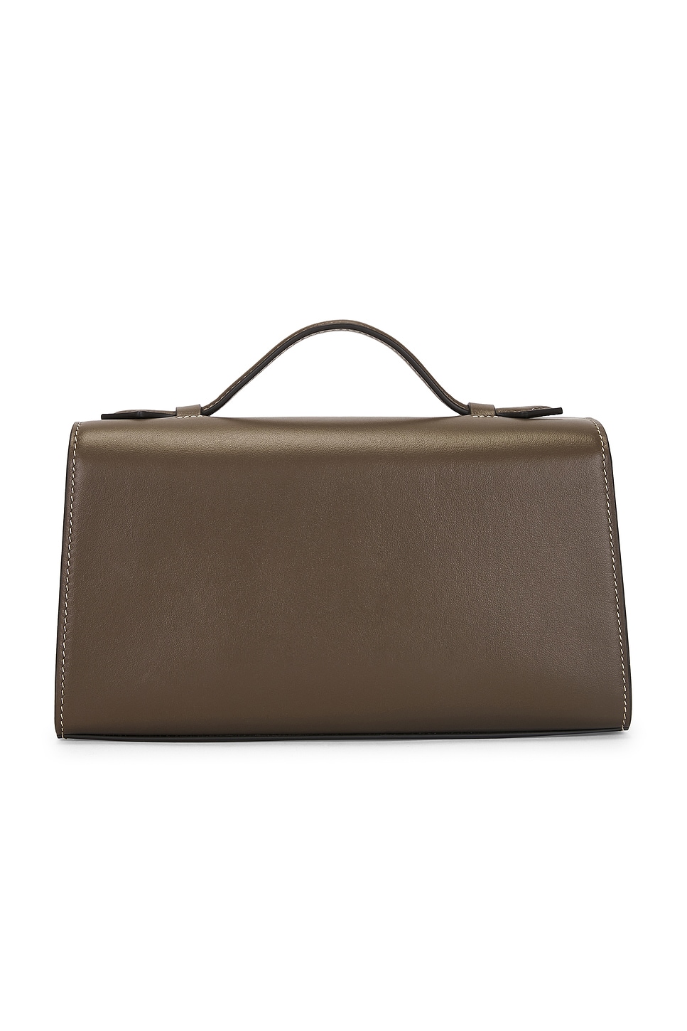 Savette Symmetry Smooth Leather Pochette In Mink
