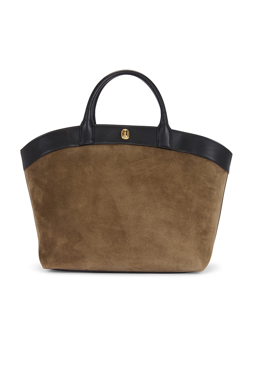 The Large Tondo Tote Bag in Brown