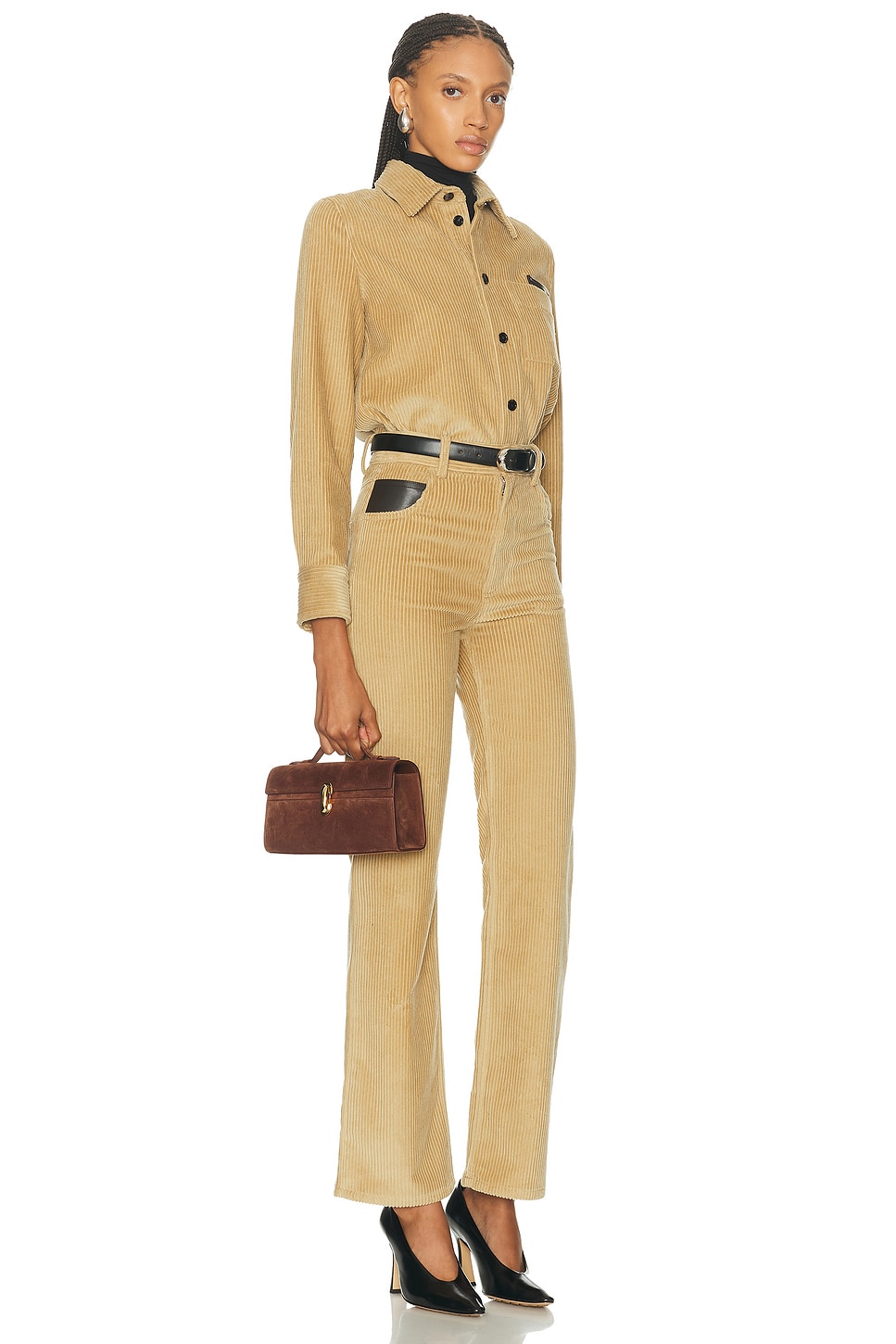 Savette Symmetry Pochette Bag In Brown