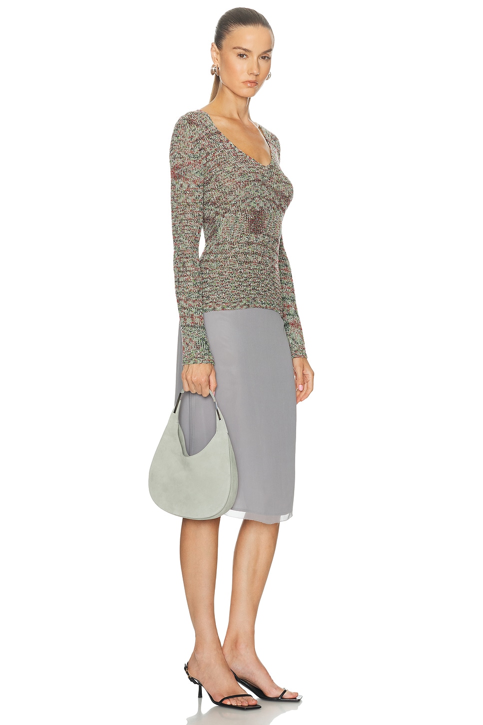 Savette The Small Florence Hobo Bag In Gray