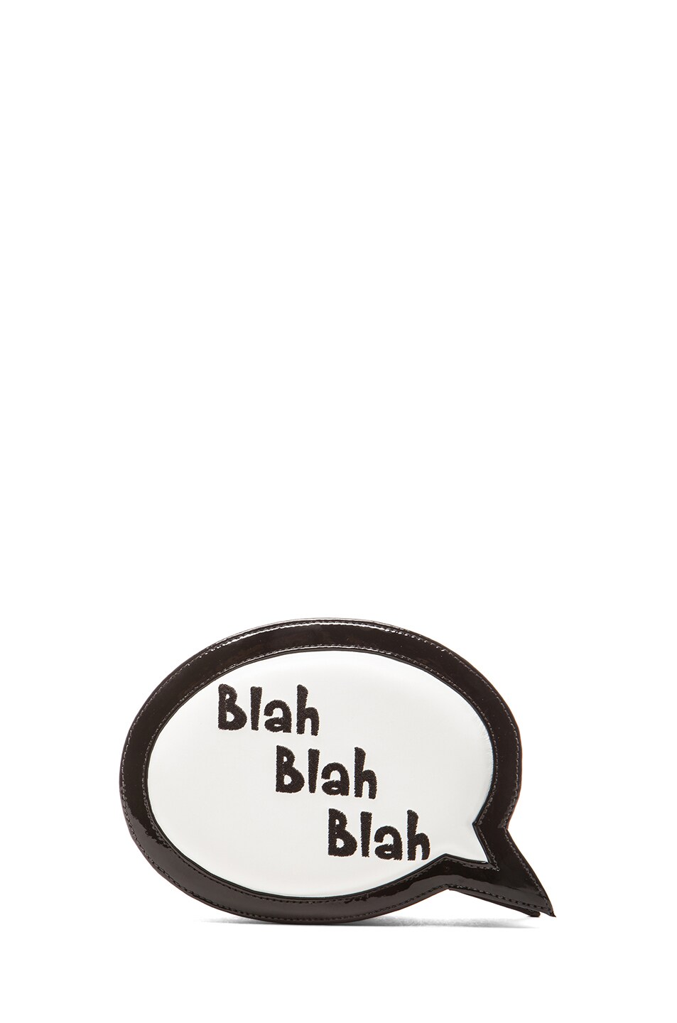 Image 1 of Sophia Webster Speech Bubble Blah Blah Blah Bag in Black & White