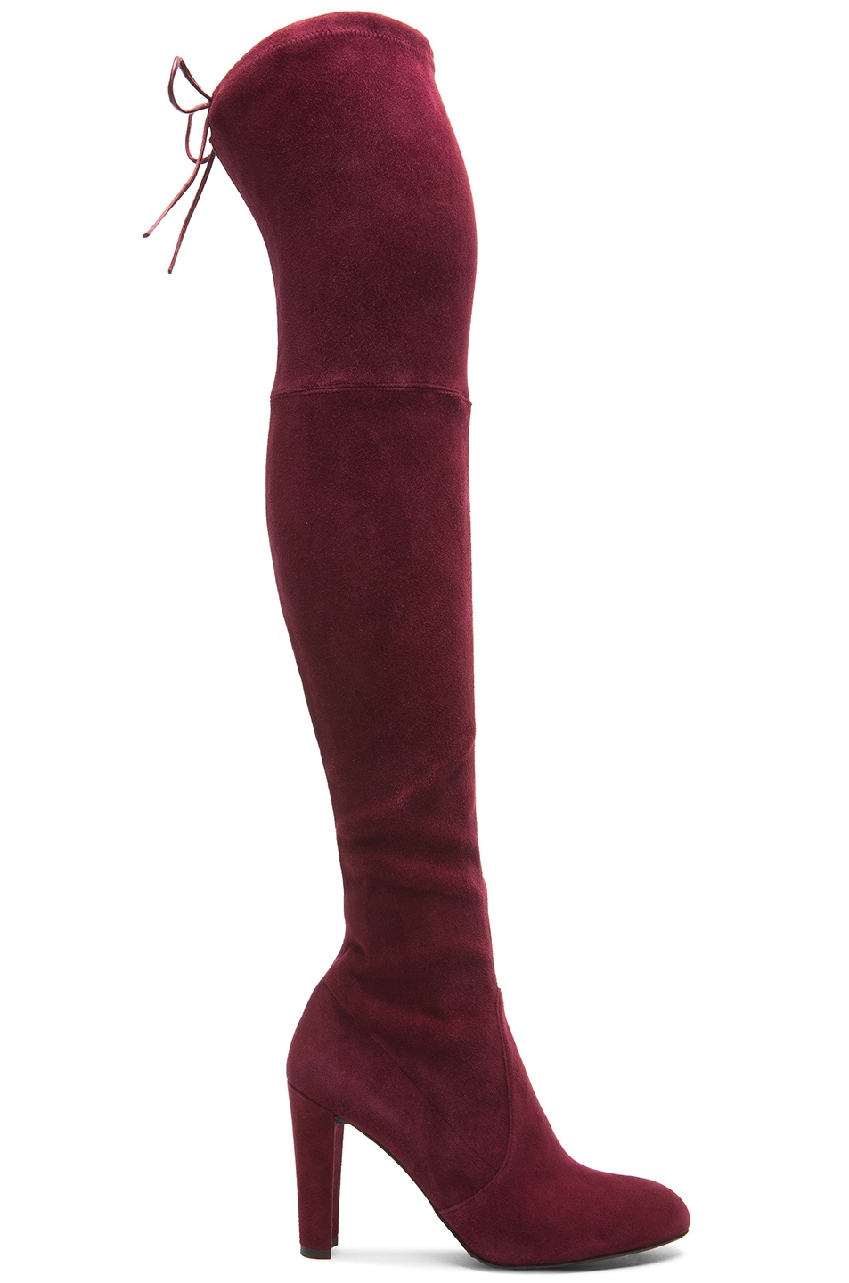 Image 1 of Stuart Weitzman Highland Suede Boots in Bordeaux Suede