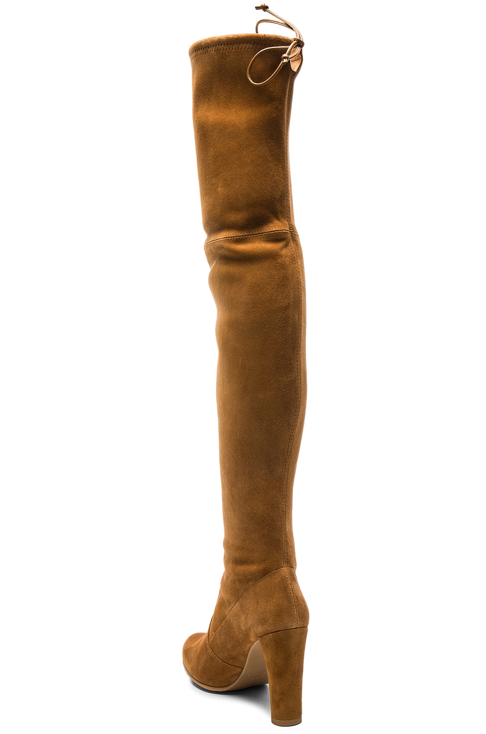 Stuart Weitzman Suede Highland Boots in Camel | FWRD