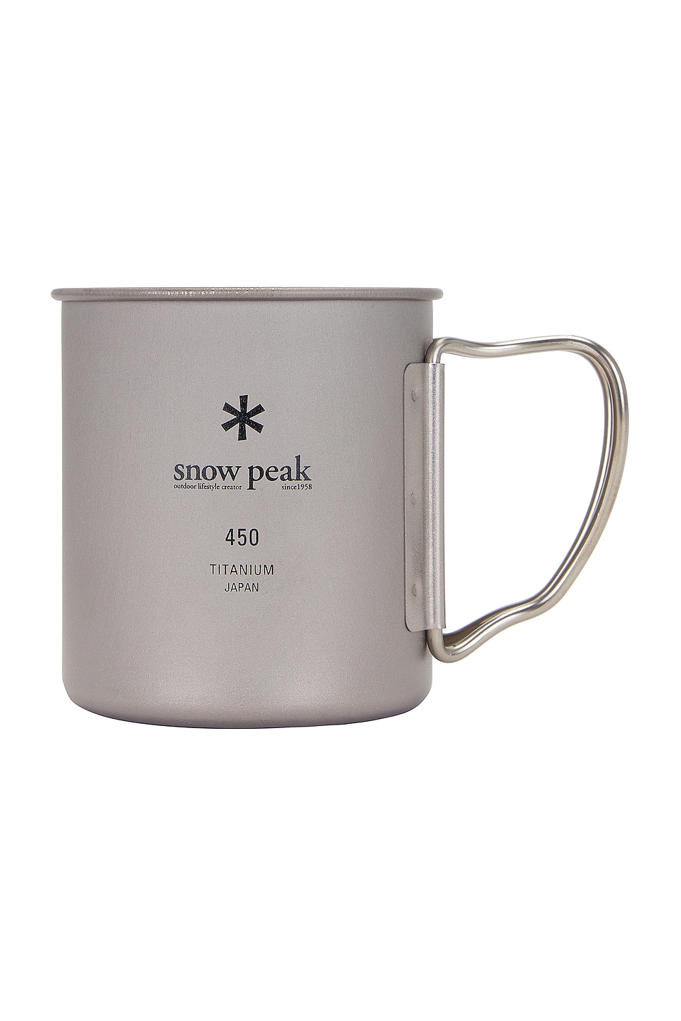 Image 1 of Snow Peak Ti Single Wall 450 Mug in Silver