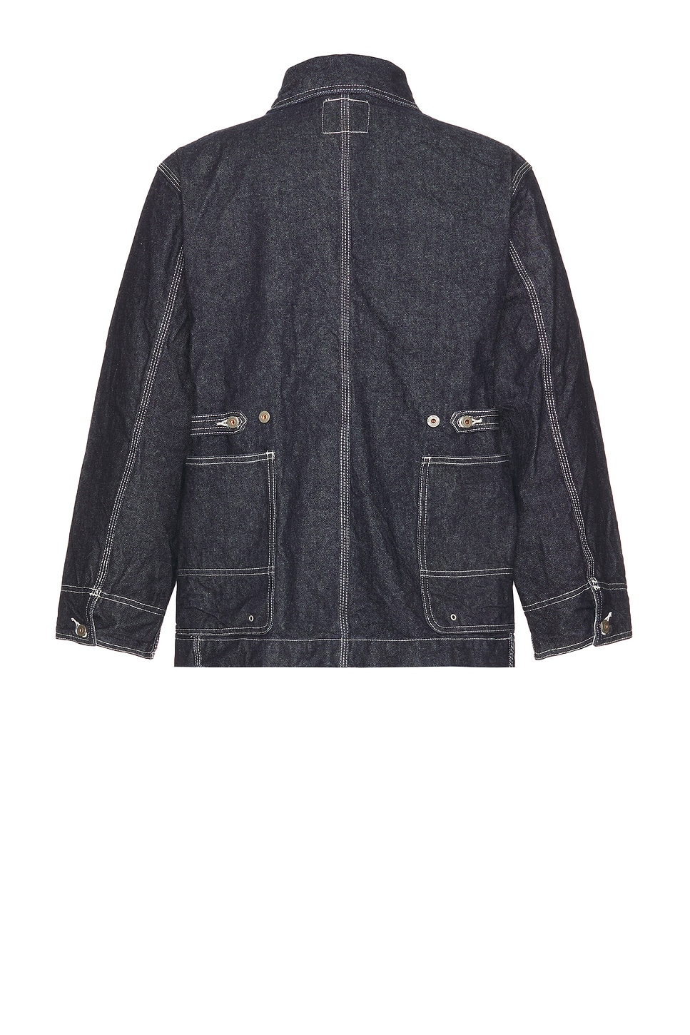 Shop Snow Peak Recycled Cotton Denim Jacket In Indigo