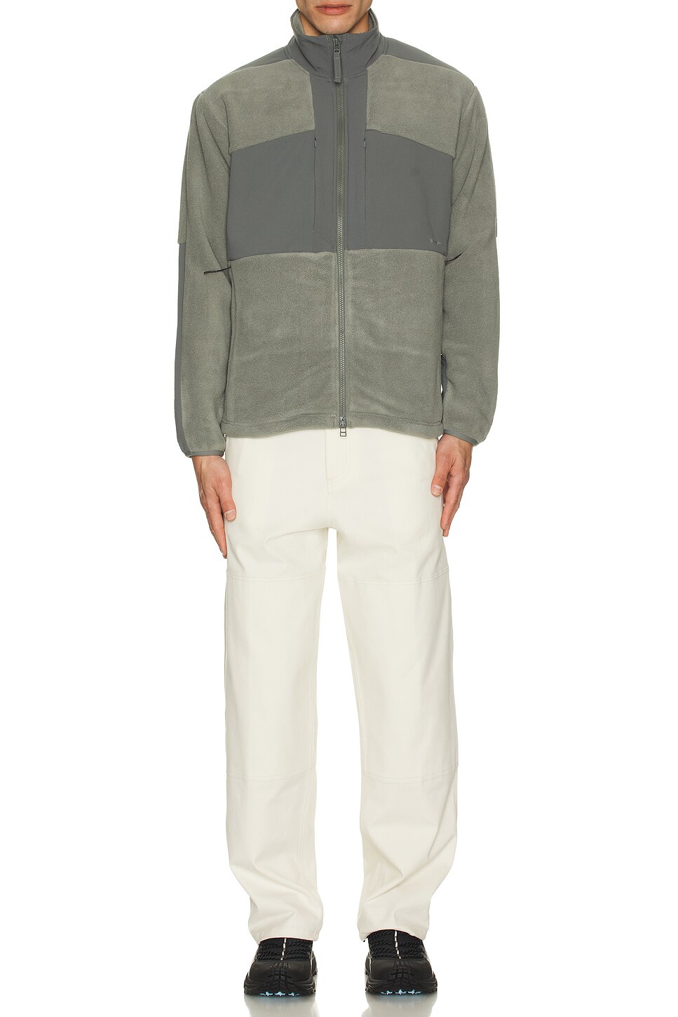 Snow Peak Patterned Fleece Jacket