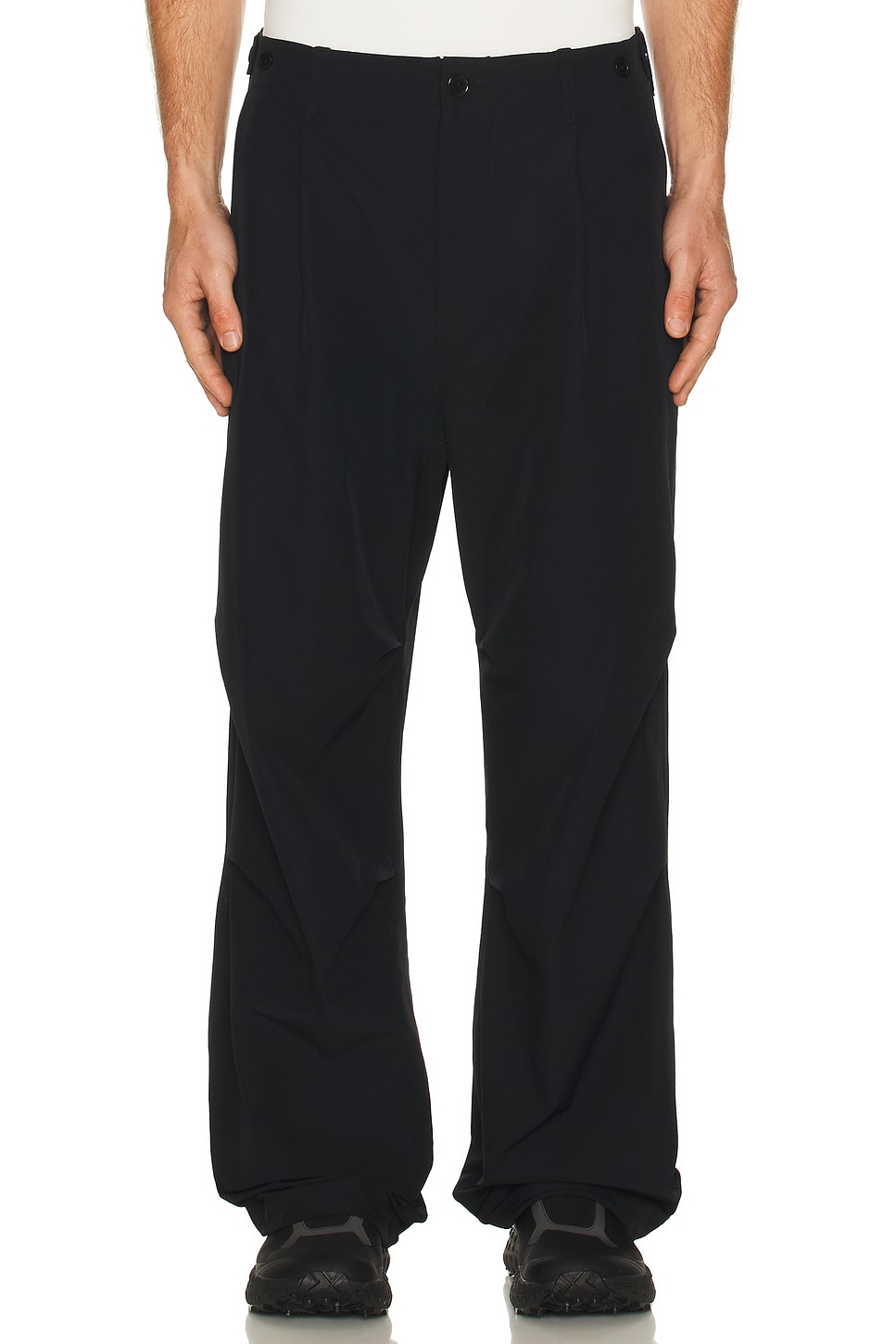 Image 1 of Snow Peak Water-Repellent Stretch Trousers in Black