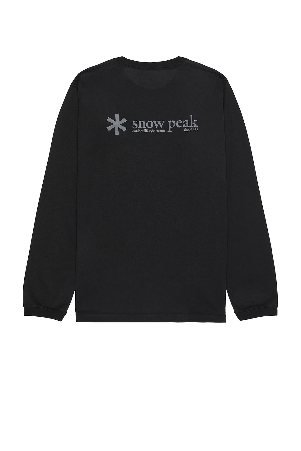 Image 1 of Snow Peak Insect Shield Long Sleeve T-Shirt in Black