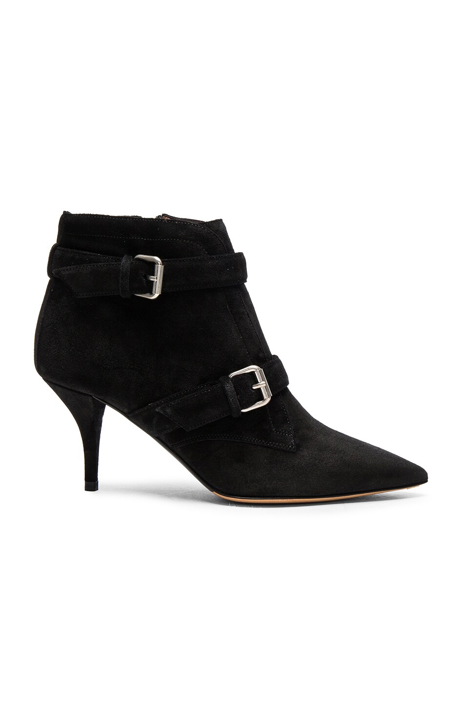 Image 1 of Tabitha Simmons Suede Fitz Booties in Black Suede