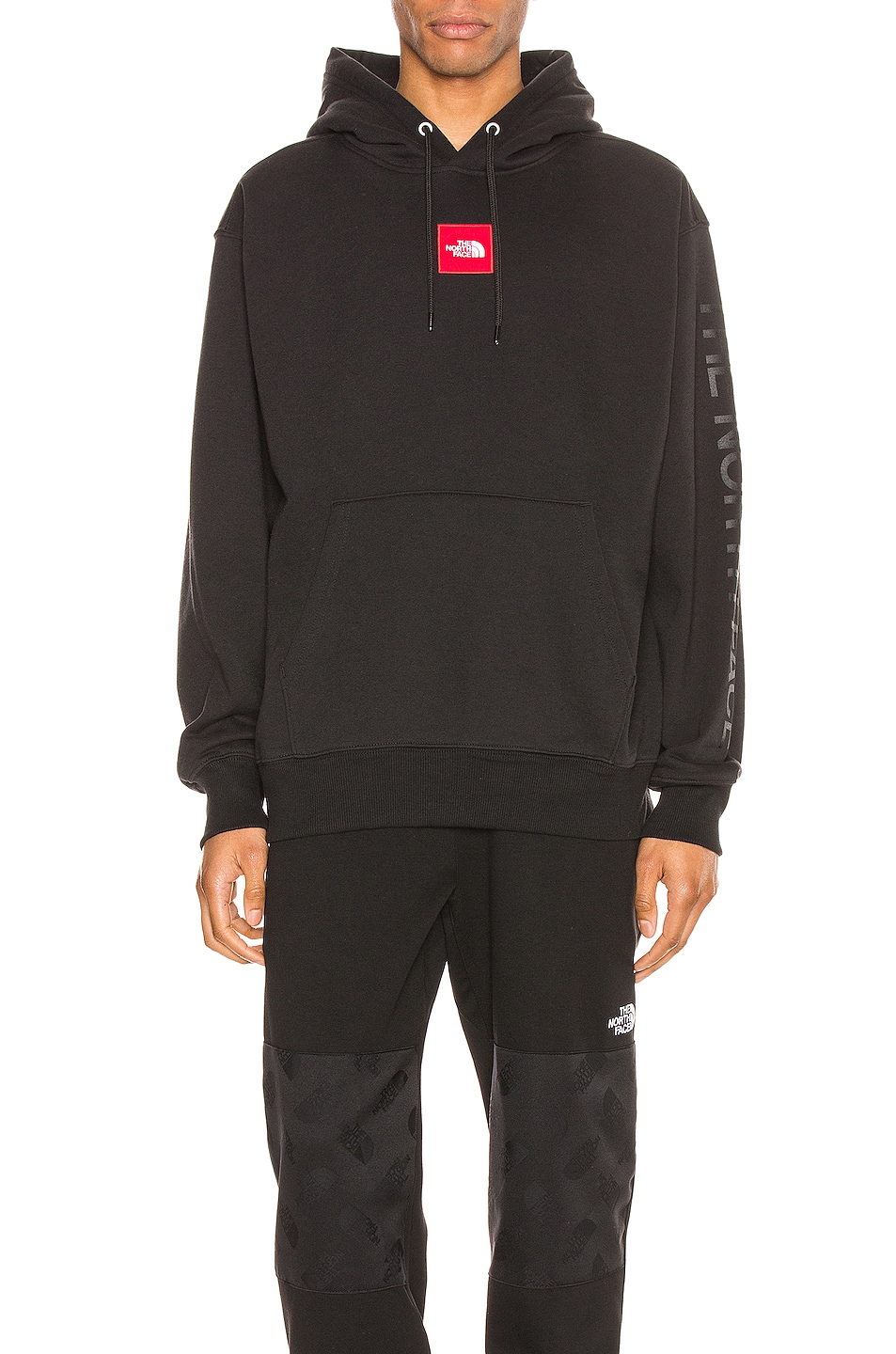 Image 1 of The North Face Box Drop Pullover Hoodie in TNF Black