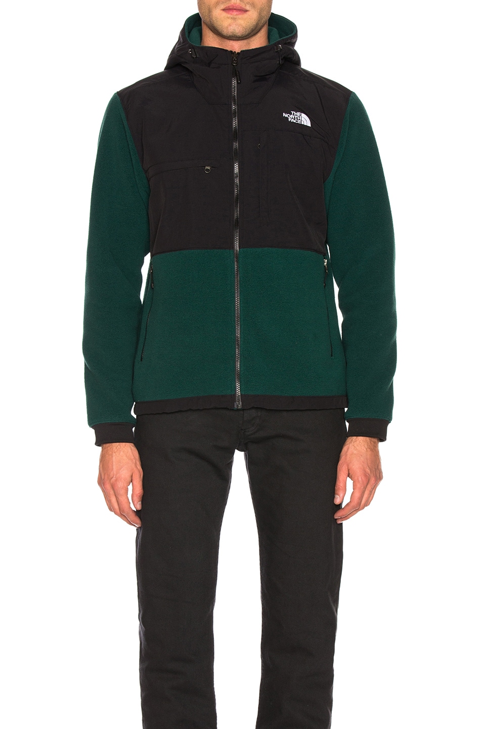 Image 1 of The North Face Denali 2 Hoodie in Night Green