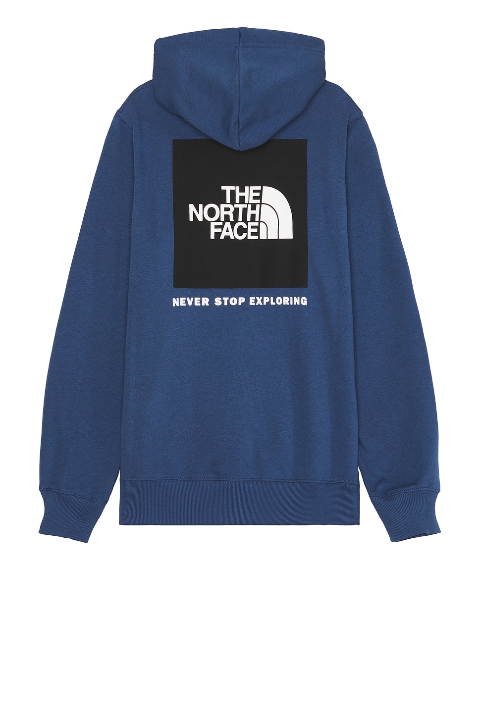 Shop The North Face Men's Box Nse Pullover Hoodie In Shady Blue