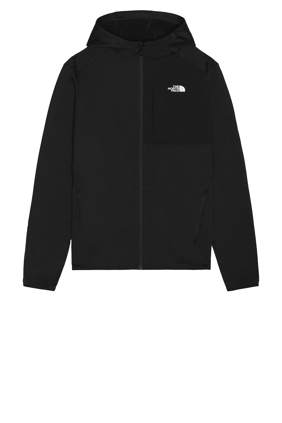Image 1 of The North Face Performance Fleece Full Zip Hoodie in TNF Black