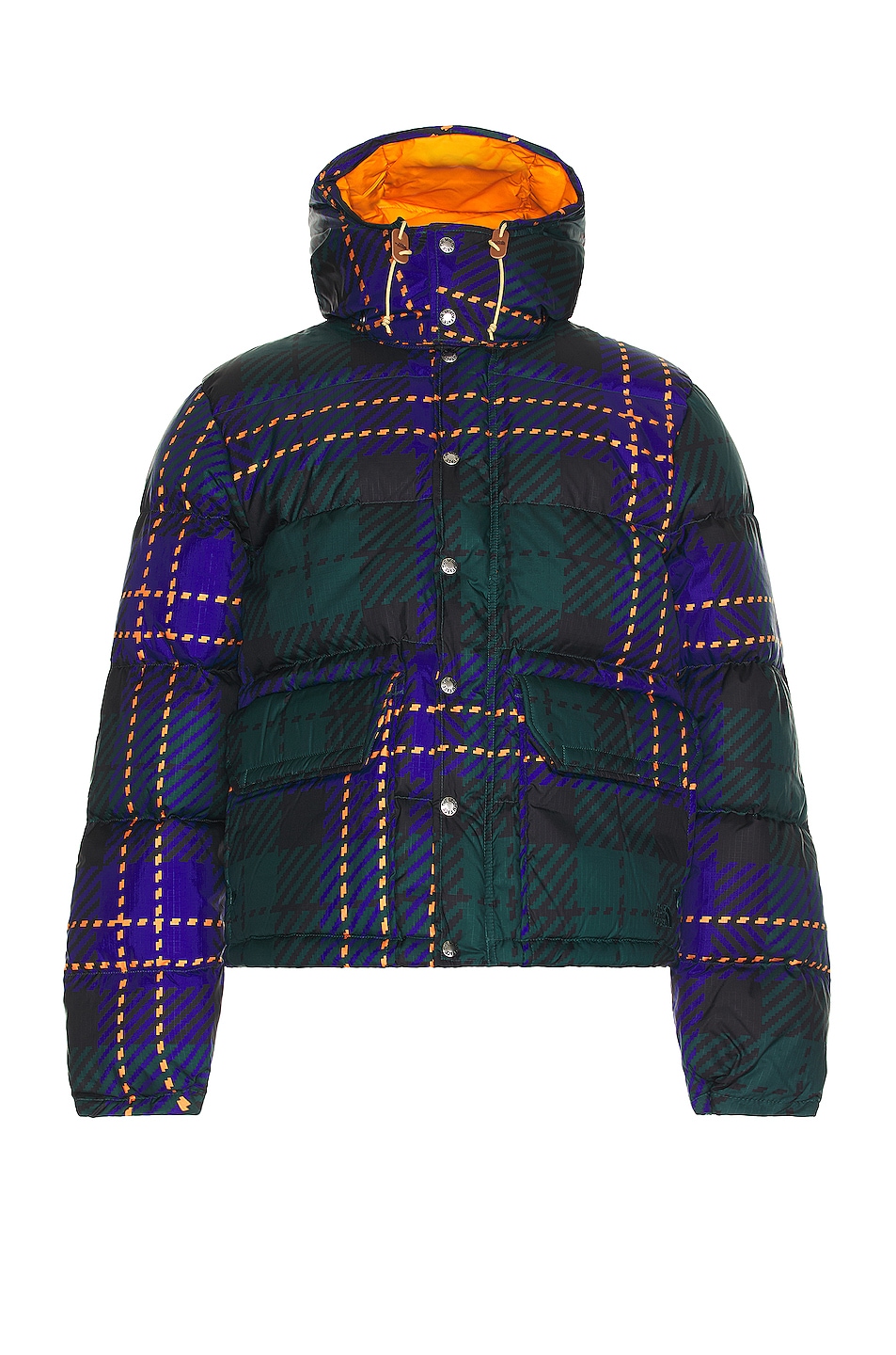 Printed 71 Sierra Down Short Jacket in Dark Green