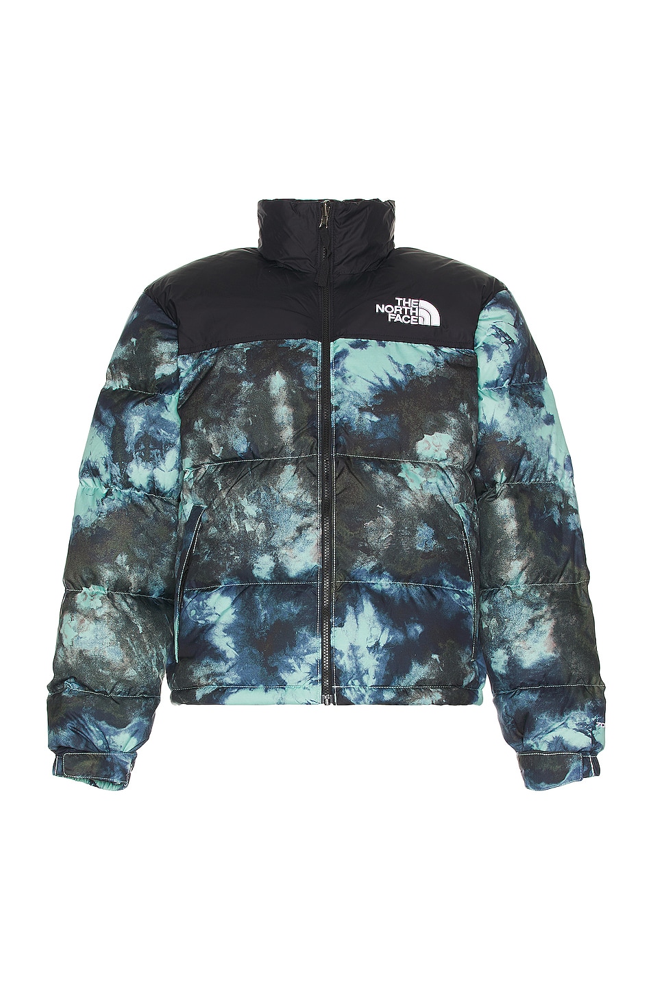 Image 1 of The North Face 1996 Retro Nuptse Jacket in Wasabi Ice Dye Print