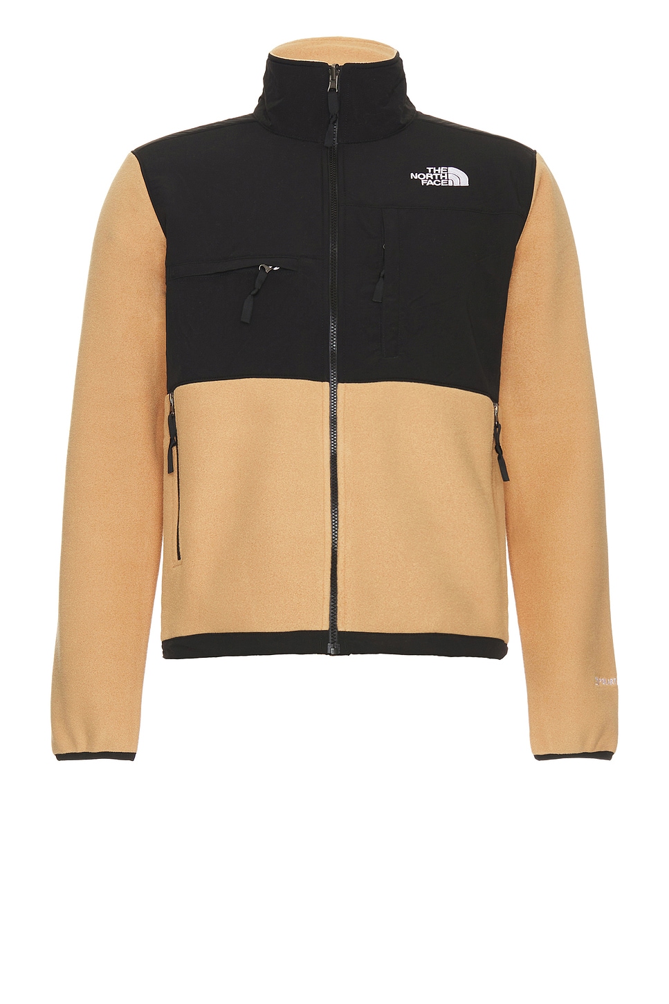 Image 1 of The North Face Denali Jacket in Almond Butter & Tnf Black