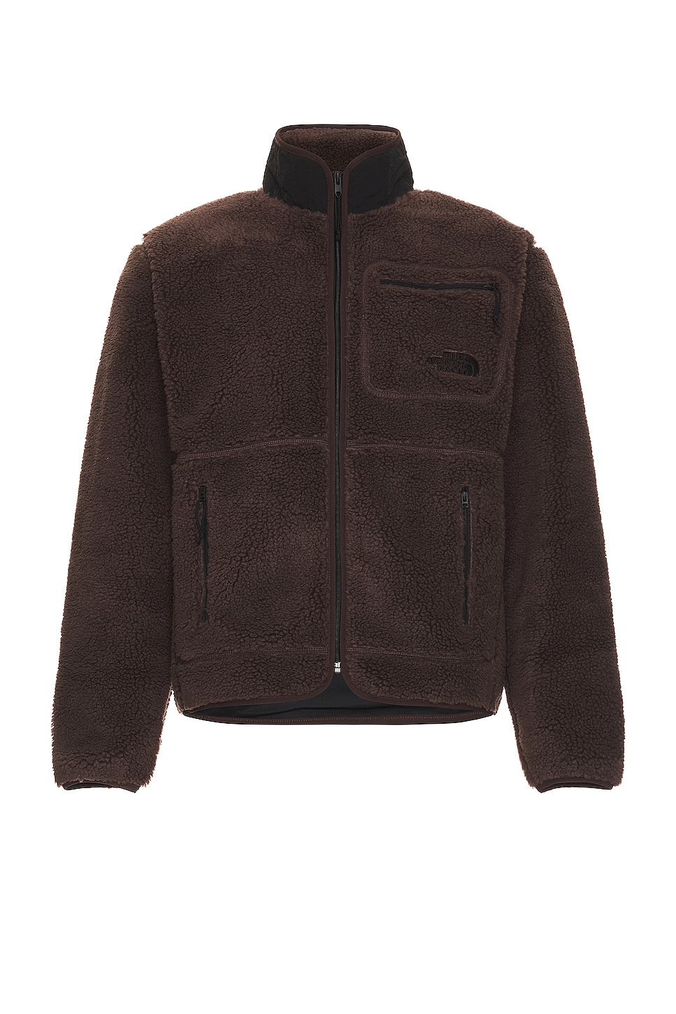 Image 1 of The North Face Extreme Pile Full Zip Jacket in Coal Brown