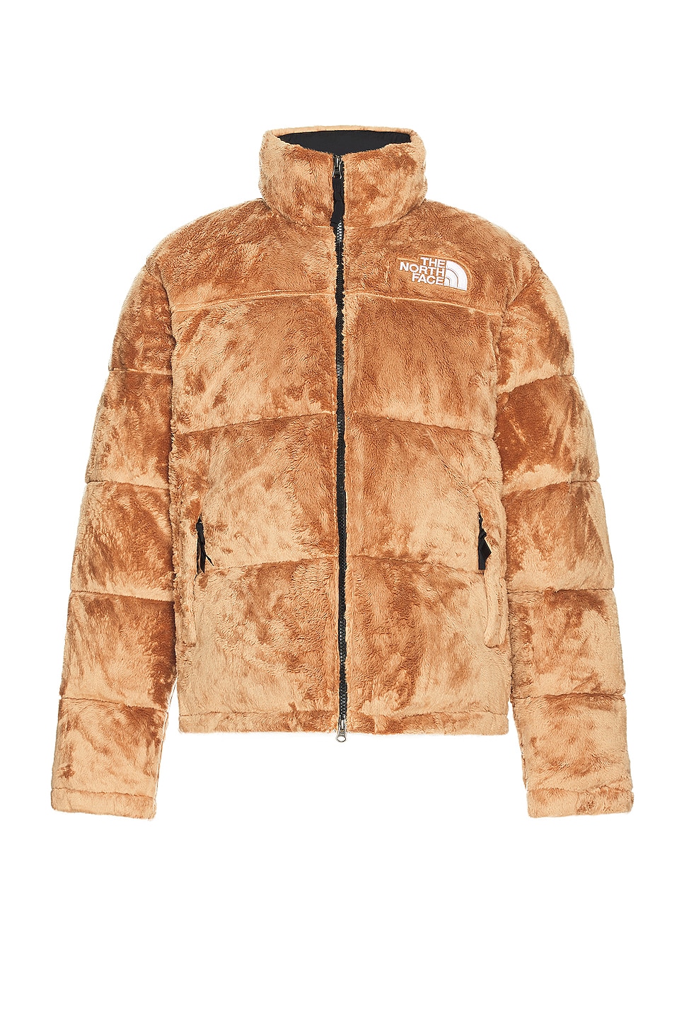 Image 1 of The North Face Versa Velour Nuptse In Almond Butter in Almond Butter