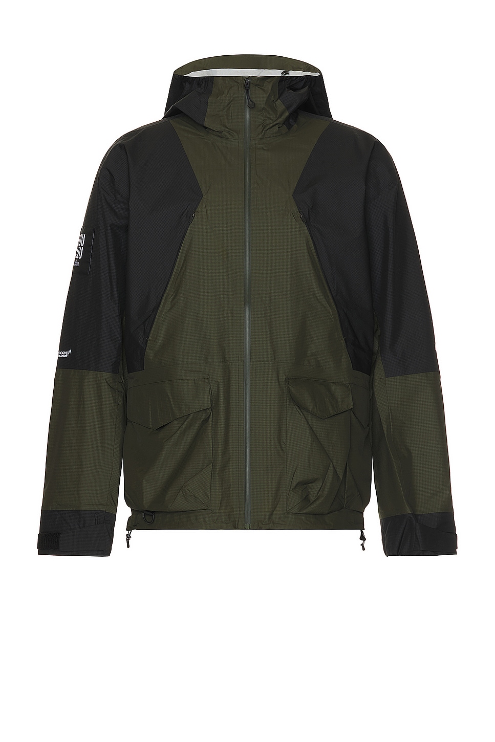 Image 1 of The North Face Soukuu Hike Packable Mountain Light Shell Jacket in Tnf Black & Forest Night