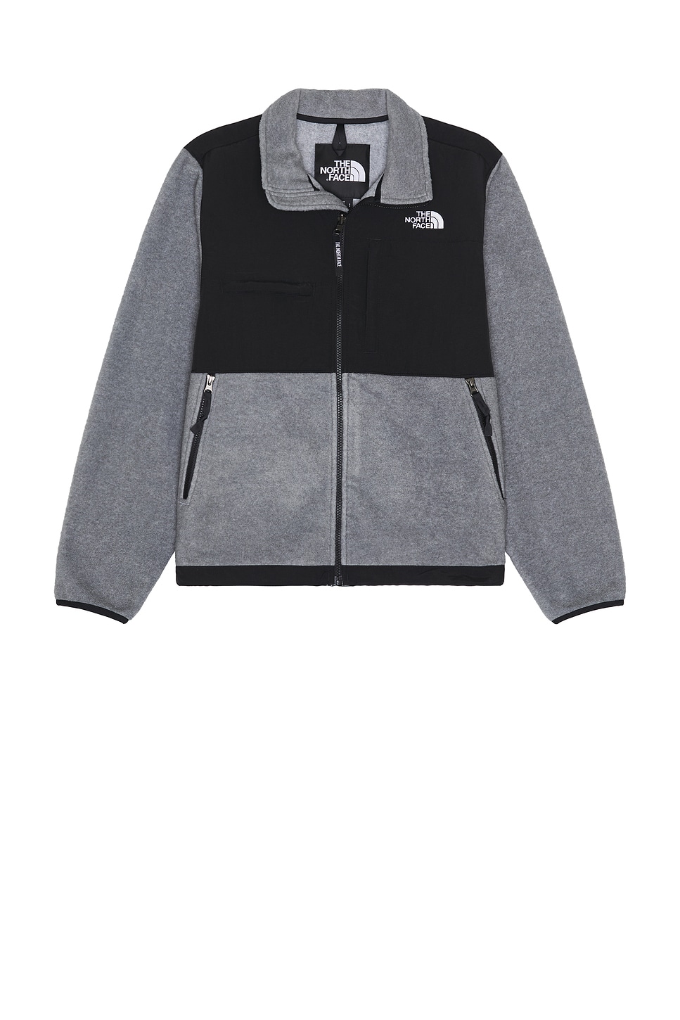 Image 1 of The North Face Retro Denali Jacket in TNF Mid Grey Heather & TNF Black