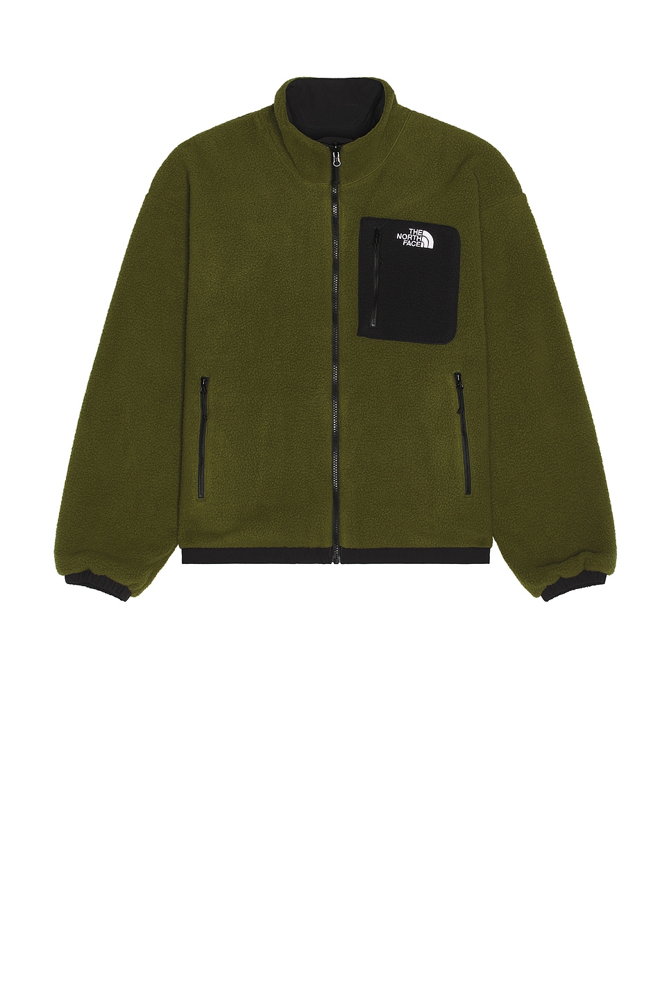 Image 1 of The North Face Yumiori Reversible Jacket in TNF Black & Woodland Green