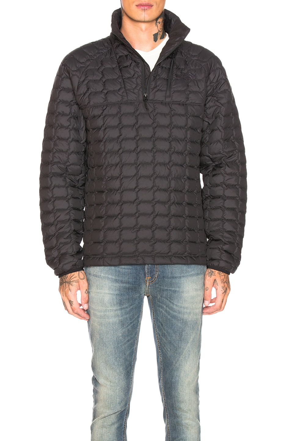 Image 1 of The North Face ThermoBall Pullover in TNF Black