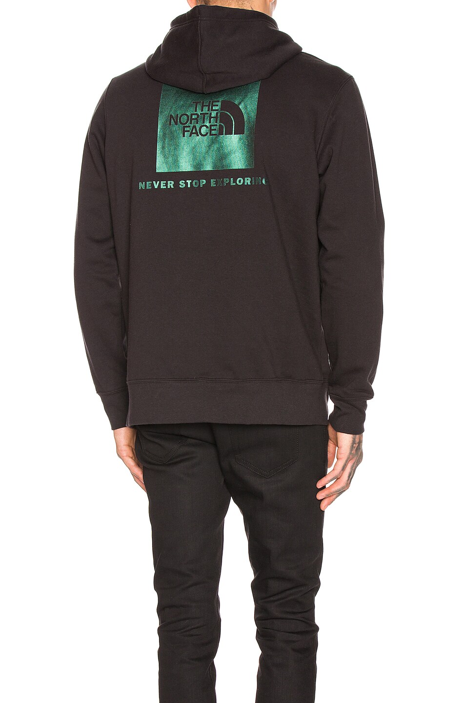Image 1 of The North Face Red Box Pullover Hoodie in TNF Black & Iridescent Multi