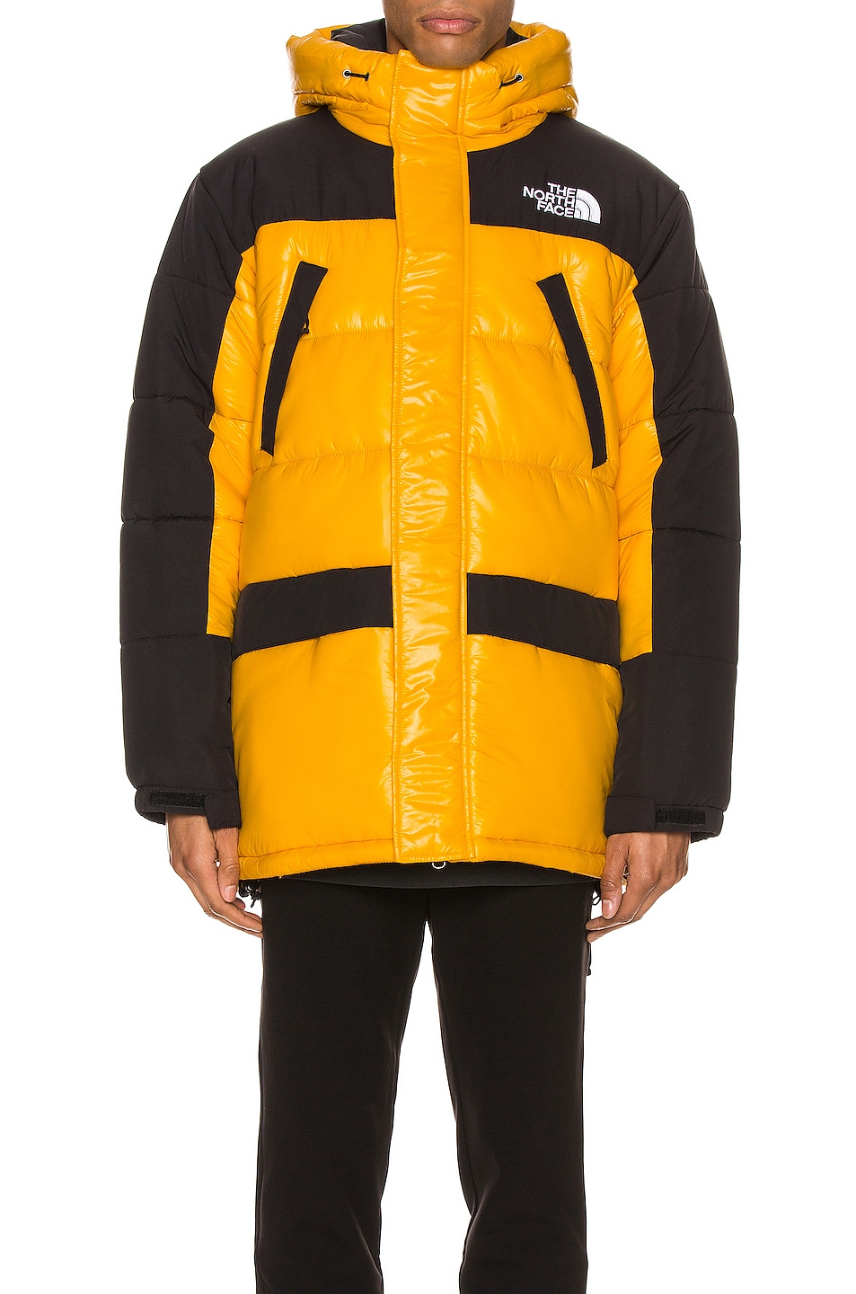 Image 1 of The North Face Insulated Parka in Summit Gold & TNF Black