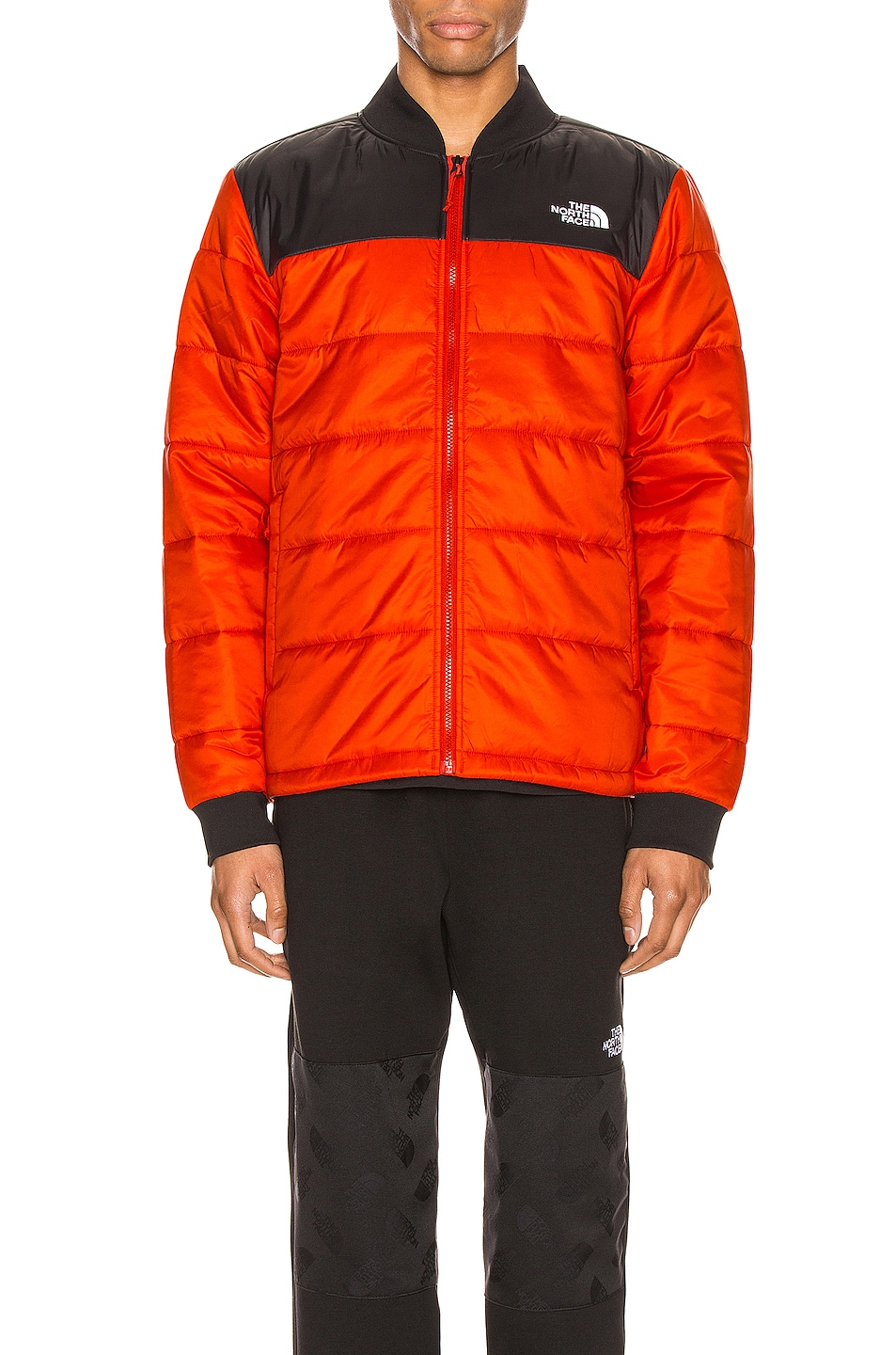 Image 1 of The North Face Pardee Jacket in Fiery Red & TNF Black