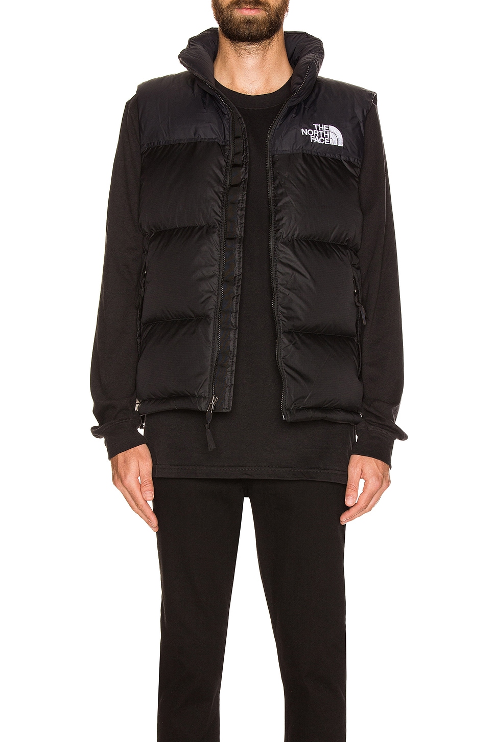 Image 1 of The North Face 1996 Retro Nuptse Vest in Recycled TNF Black